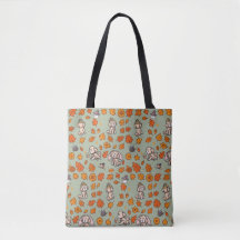 Bolsa tote de Poodle Halloween Kawaii Lindo Amante