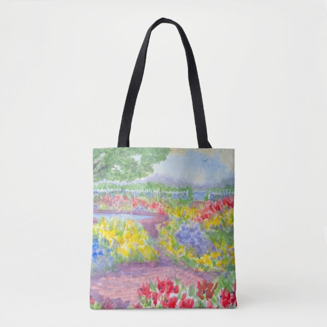 Bolsa Tote de Prescott Park Garden Portsmouth NH (Anverso)