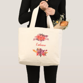 Bolsa Tote de Ramo Floral Personalizado