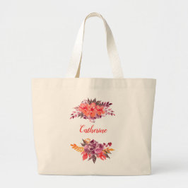Bolsa Tote de Ramo Floral Personalizado