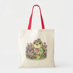 Bolsa tote de rana kawaii linda para jardinería co