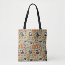 Bolsa tote de Rottweiler Halloween Monada Kawaii F