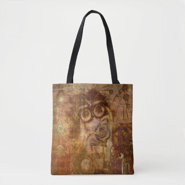 Bolsa Tote de Steampunk Collage (Anverso)