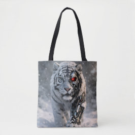 Bolsa tote de Tigre Blanco, moda ciber fauna silve