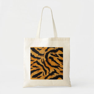 Bolsa tote de tigre salvaje, Naranja audaz y negro