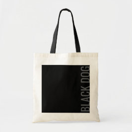 Bolsa tote de tipografía Black Dog