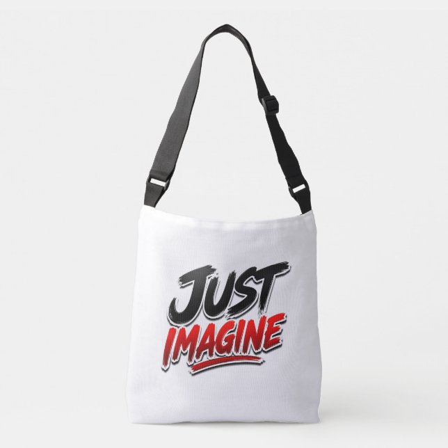 Bolsa Tote de Tipografía Just Imagine (Anverso)