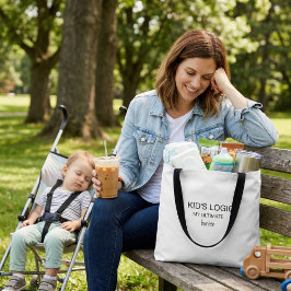 Bolsa tote de tipografía moderna humor divertido