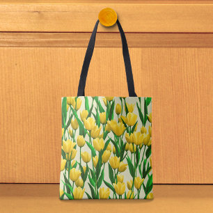 Bolsa tote de tulipanes amarillos imagen n.º 2