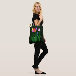 Bolsa tote de tulipanes de lunares