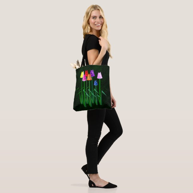 Bolsa tote de tulipanes de lunares (Puesto)