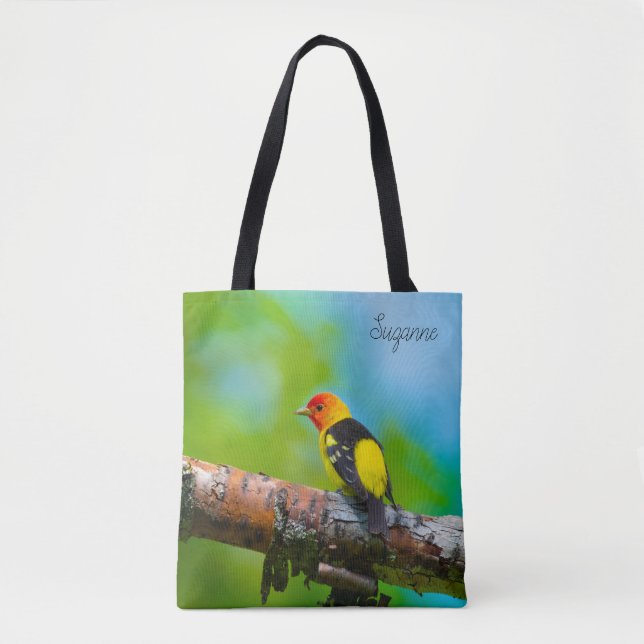 Bolsa Tote de Western Tanager (Anverso)