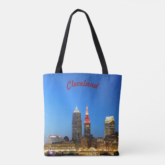Bolsa Tote de Wine and Gold Cleveland (Reverso)