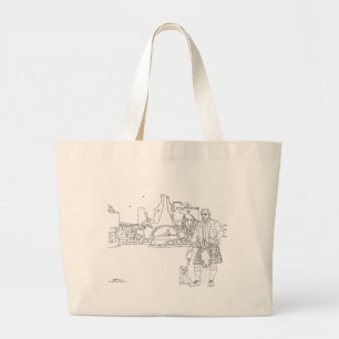Bolsa Tote del Castillo de Donnottar, Escocia
