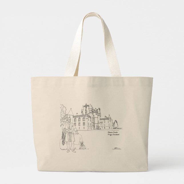 Bolsa tote del castillo de Glamis Escocia (Reverso)