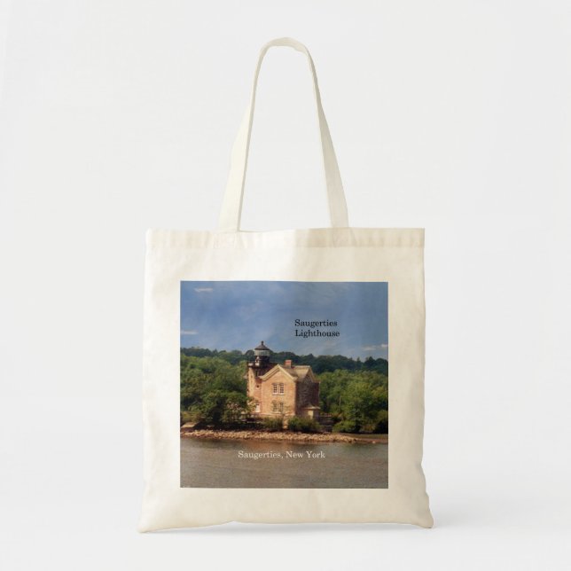 Bolsa tote del faro de Saugerties (Frente)