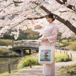 Bolsa Tote del Lago de la Montaña del Árbol de Sak