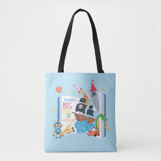 Bolsa Tote del libro de la biblioteca caprichosa (Anverso)