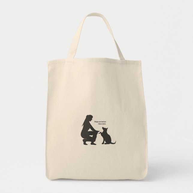 Bolsa Tote (Diseño de los amantes del perro) (Frente)