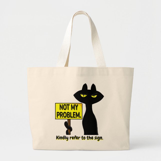 Bolsa tote divertida Bad Boogie - No es mi problem (Frente)