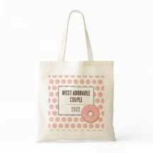 Bolsa Tote, donuts de pareja más adorables