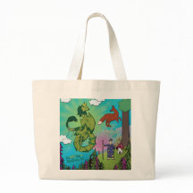 Bolsa tote - Dragones en el bosque