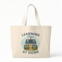Bolsa Tote El Aprendizaje Comienza en Casa | Bolsa