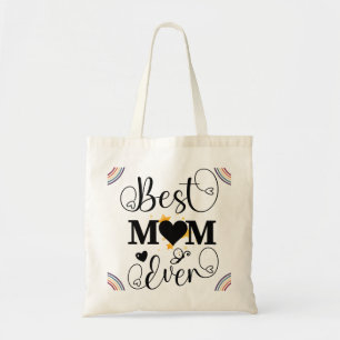 Bolsa tote elegante retro linda mejor mamá del m
