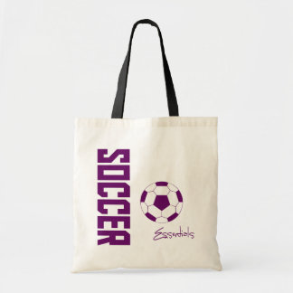 Bolsa tote esencial de fútbol (púrpura)
