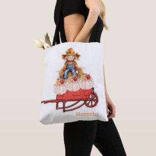 Bolsa Tote, Espantapájaros de Feliz Halloween Cala