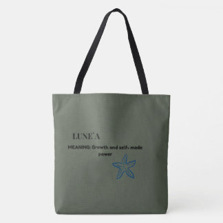 Bolsa tote estética de crecimiento y poder Lune'a 