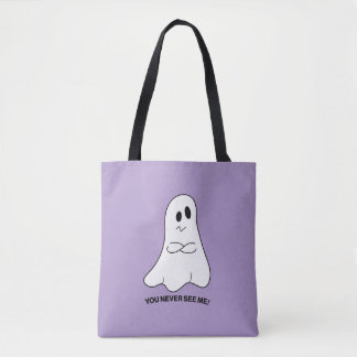 Bolsa Tote Fantasma Sarcástica – Nunca Me Ves