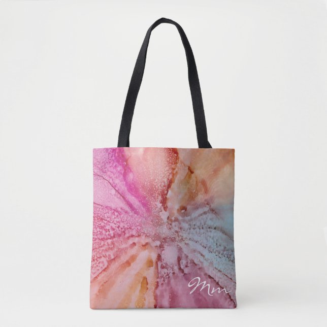 Bolsa Tote, "Flor acuática" media (Anverso)