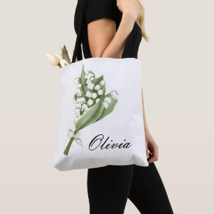 BOLSA TOTE FLORAL BLANCA