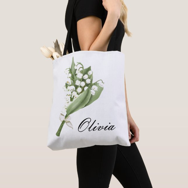 BOLSA TOTE FLORAL BLANCA (Detalle)