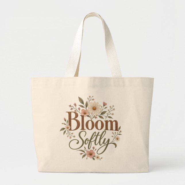 Bolsa tote floral Bloom Softly (Frente)