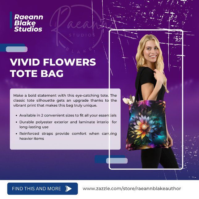 Bolsa Tote Flores Vívidas Hermosas (Subido por el creador)