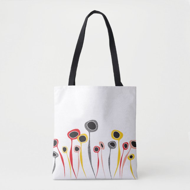 Bolsa Tote Flowers Retro (Anverso)