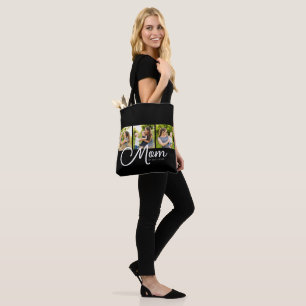 Bolsa Tote Foto Script Establecido Mamá Negro 3