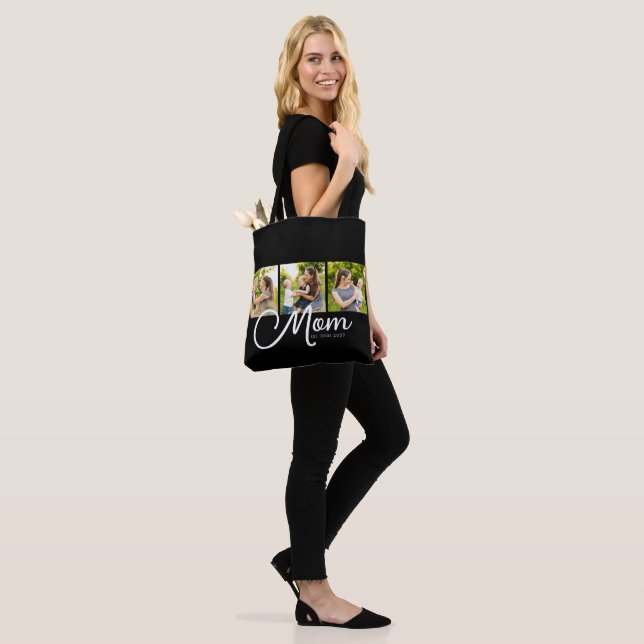 Bolsa Tote Foto Script Establecido Mamá Negro 3 (Puesto)