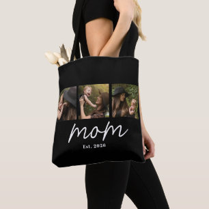 Bolsa Tote Foto Script Establecido por Mamá Negro