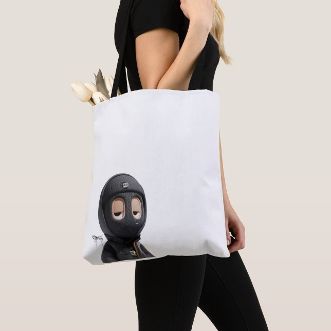 Bolsa Tote - Futuro em Movimento (Black & White) (Detalle)
