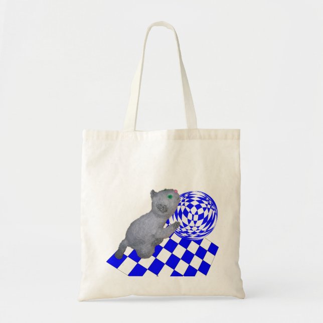 Bolsa tote - Gatito rodando pelota (Frente)