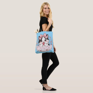 Bolsa tote gato cereza coqueta linda