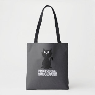 Bolsa Tote Gato Negro Agente Minúsculo del Caos