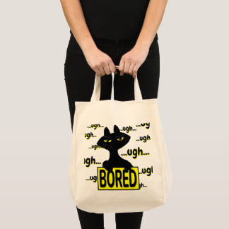 Bolsa Tote Gato Negro Sarcástico Bad Boogie Regalo