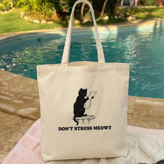 Bolsa Tote Gato No Me Estreses, regalos para amant
