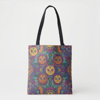 Bolsa Tote Gatos Espíritu Tribal Vibrante