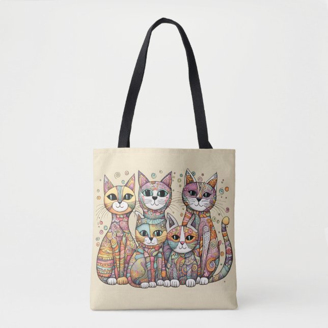 bolsa tote gatos tranquilizantes (Anverso)