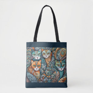 bolsa tote gatos tranquilos 2